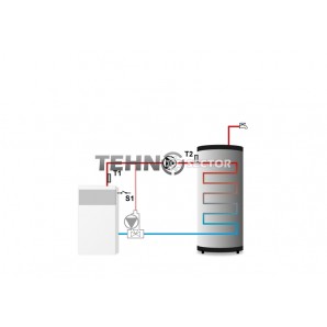 Automatizare pompa recirculare  TECH ST21  EU 21. Termostat electronic cu 3 moduri de lucru: incalzire, apa calda sau bypass 